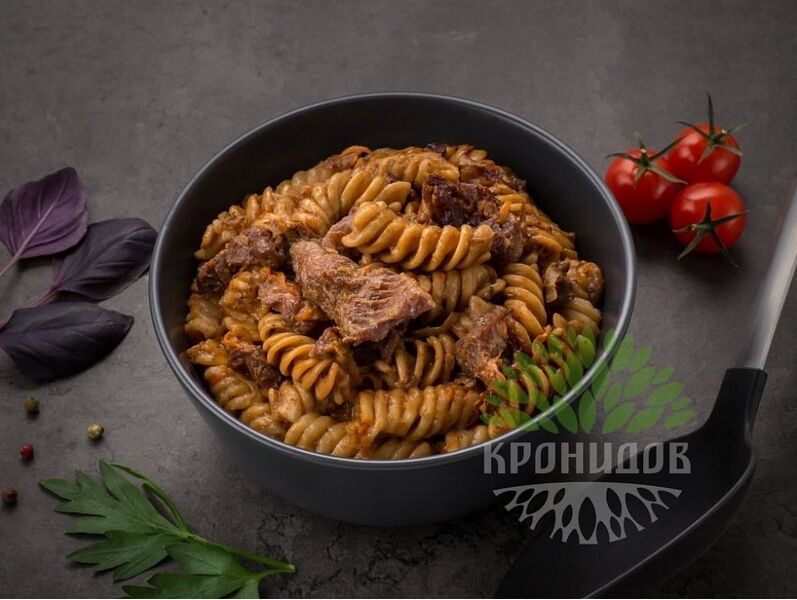 Готовое блюдо "Говядина с макаронами" 250 г. (Кронидов), изображение 13