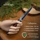 Нож Горец-3М из стали 65Г, рукоять дерево, Название цвета: Коричневый; Сталь 65г; Рукоять дерево, Товаров в упаковке, шт: 1, Страна-производитель: РОССИЯ, изображение 3