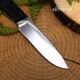 Нож Кубанец из стали 95Х18, рукоять резина, Название цвета: Черный; Сталь 95Х18; Рукоять резина, Страна-производитель: РОССИЯ, изображение 5