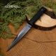 Нож Миг-1 из стали 65Г, рукоять резина, Название цвета: Черный; Сталь 65Г; Рукоять резина, Товаров в упаковке, шт: 1, Страна-производитель: РОССИЯ, изображение 4