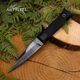 Нож Миг-2 из стали 65Г, рукоять резина, Название цвета: Черный матовый; Сталь 65Г; Рукоять резина, Товаров в упаковке, шт: 1, Страна-производитель: РОССИЯ, изображение 4