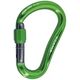 Карабин альпинистский CAMP ATOM LOCK - Green, алюминиевый , цвет зеленый, Название цвета: Зеленый