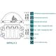 Палатка Canadian Camper Impala 3 royal, Название цвета: Royal, Размер: 3650х2150х1350, Количество мест: 3, Страна-производитель: КИТАЙ, изображение 3