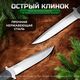 Туристический нож НР-18 (финка), сталь AUS8, рукоять эластрон, Название цвета: Черный; Сталь AUS8; Рукоять эластрон, Страна-производитель: РОССИЯ, изображение 17