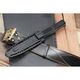 Туристический нож НР-18 (финка), сталь AUS8, рукоять эластрон, Название цвета: Черный; Сталь AUS8; Рукоять эластрон, Страна-производитель: РОССИЯ, изображение 11