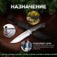 Нож Близнец из стали D2, рукоять карельская береза, Название цвета: Серый, коричневый; Сталь D2; Рукоять карельская береза, Страна-производитель: РОССИЯ, изображение 6