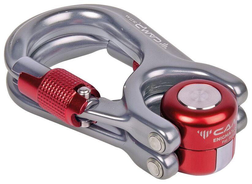 Вертлюг разборный CAMP Enigma 3 lock double цвет серый/красный, Название цвета: Серый, Страна-производитель: КИТАЙ, изображение 2