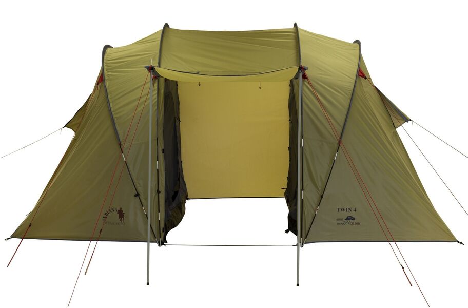 Палатка Indiana Twin 4, Название цвета: Хаки, Размер: 4900х2200х2000, Количество мест: 4, Страна-производитель: КИТАЙ, изображение 3