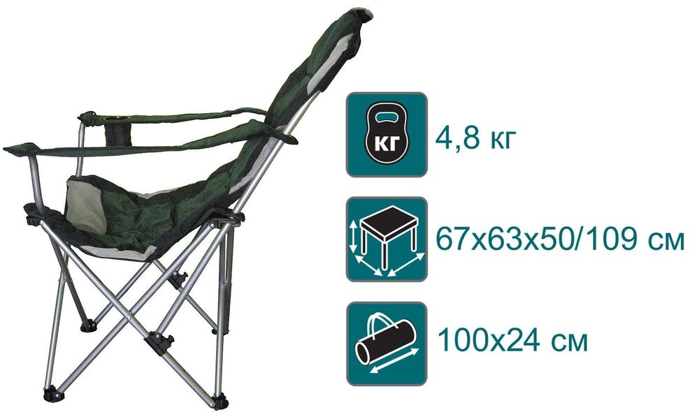 Кресло складное Canadian Camper CC-152, Высота сиденья, см: 50, Варианты: CC-152, Страна-производитель: КИТАЙ, изображение 3